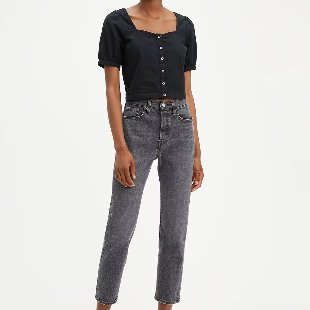 Levi’s black wedgie straight jeans size 23
